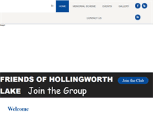 Tablet Screenshot of friendsofhollingworthlake.org